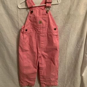 Carhartt 18m pink overalls
